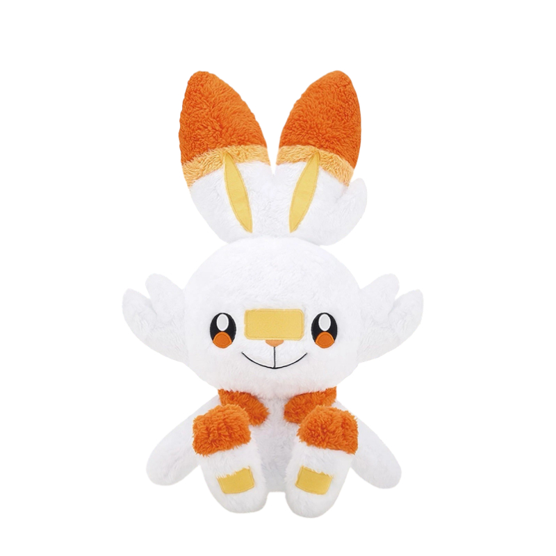 Peluche Pokemon Giant Scorbunny Hokkori Healing