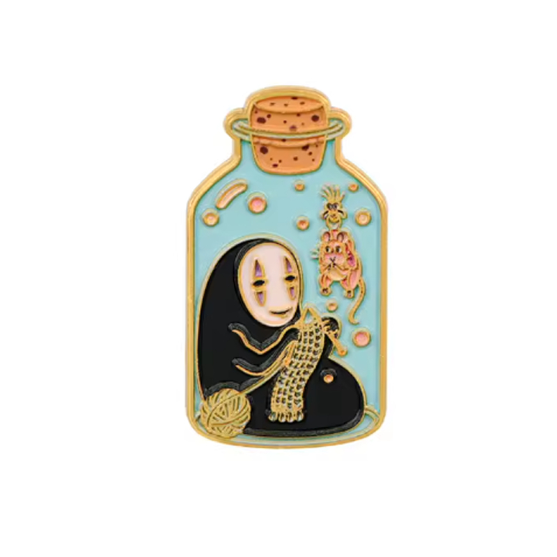 Pin Anime Kaonashi Sin cara en botella El viaje de Chihiro Studio Ghibli