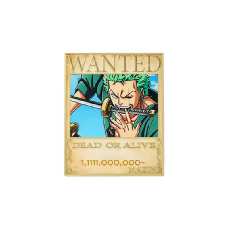 Pin Anime Roronoa Zoro Cartel SE BUSCA One Piece