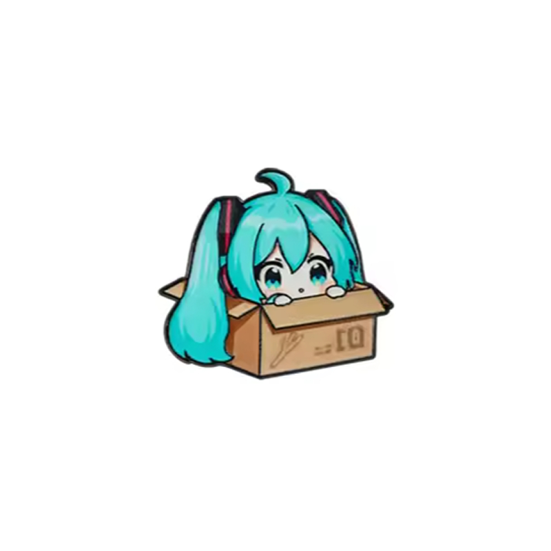 Pin Anime Vocaloid Hatsune Miku en Cajita Chibi