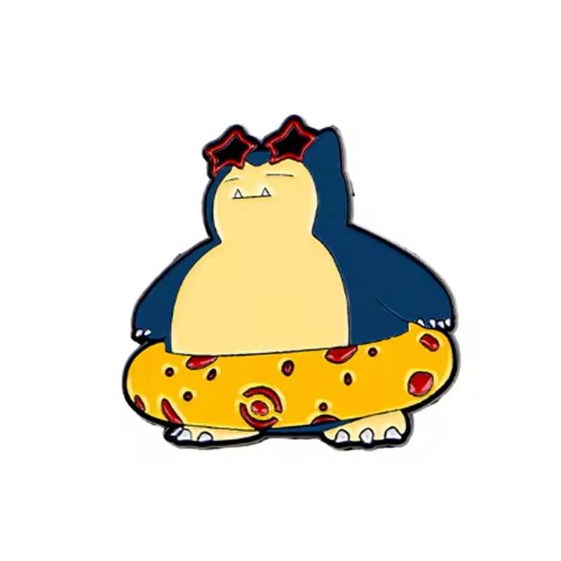 Pin Pokemon Snorlax con Salvavidas Playero