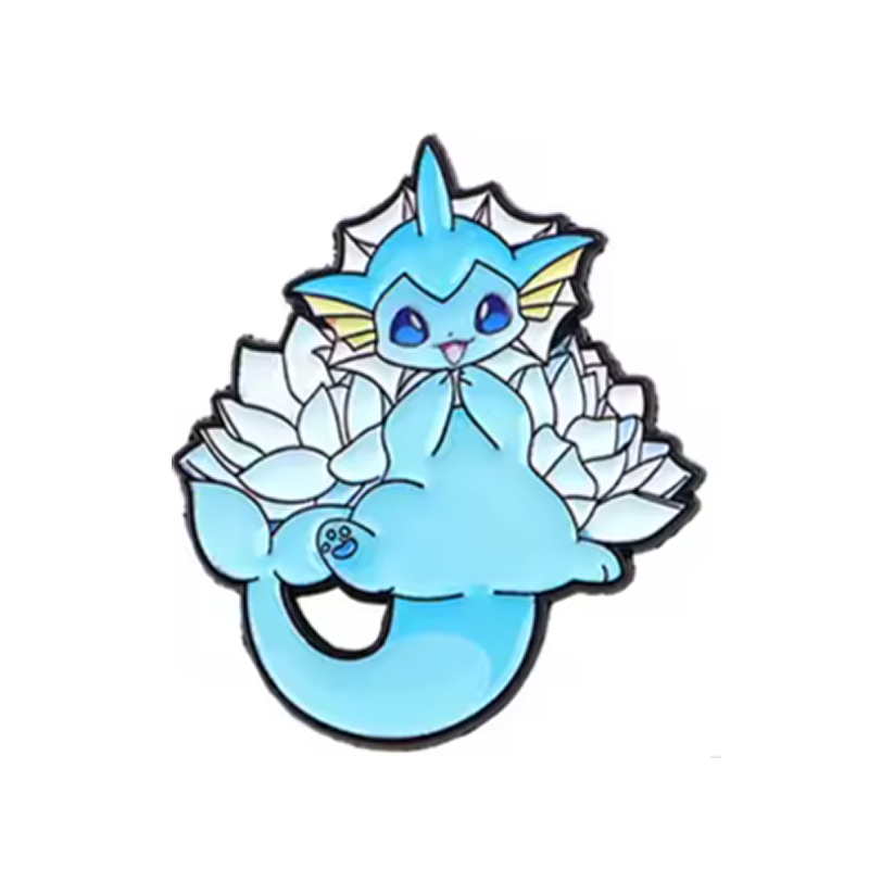 Pin Pokemon Vaporeon Flores Chibi