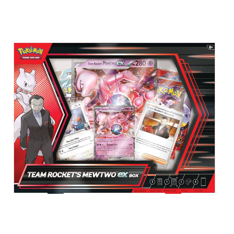 Pokémon TCG Team Rocket's Mewtwo ex box