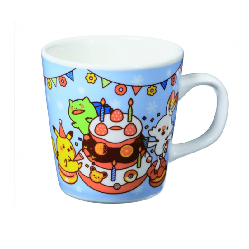 Taza Mister Donut x Pokemon  Pikachu Scorbunny Bulbasaur 